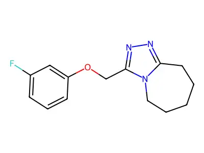 3-(3-Fluorophenoxymethyl)-5H,6H,7H,8H,9H-[1,2,4]triazolo[4,3-a]azepine structure