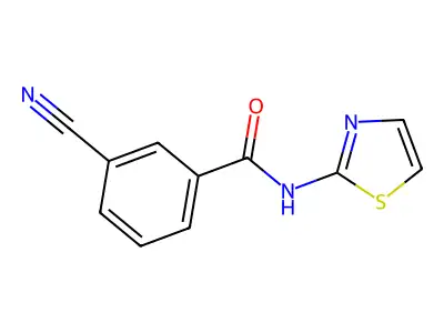 3-Cyano-N-(thiazol-2-yl)benzamide structure