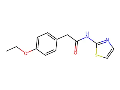 2-(4-ethoxyphenyl)-N-(1,3-thiazol-2-yl)acetamide structure