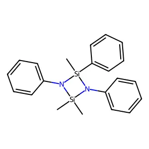 2,2,4-Trimethyl-1,3,4-triphenyl-1,3,2,4-diazadisiletidine structure