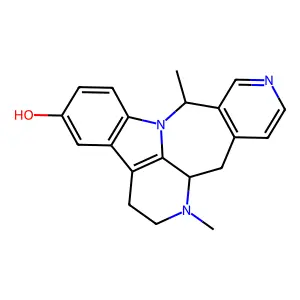 1,7b,10-Triazabenzo(5,6)cyclohepta(1,2,3-jk)fluoren-5-ol,1,2,3,8,13,13a-hexahydro-1,8-dimethyl- structure