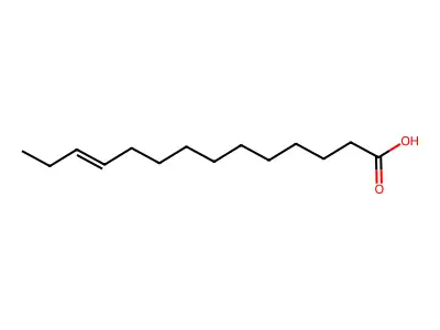 11-Tetradecenoic acid structure