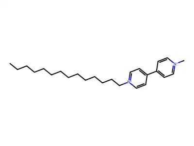 4,4'-Bipyridinium, 1-methyl-1'-tetradecyl- structure