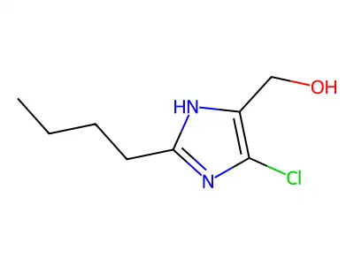 2-Butyl-4-chloro-5-(hydroxymethyl)imidazole structure