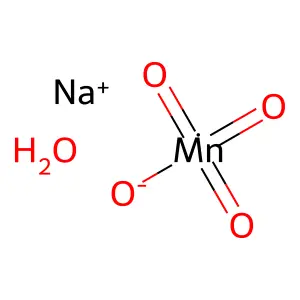 Sodium permanganate monohydrate structure