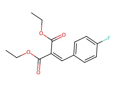 Diethyl 2-[(4-fluorophenyl)methylene]malonate structure