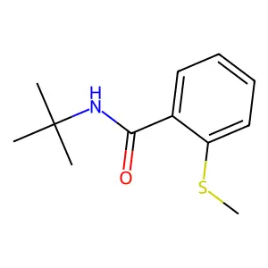 N-tert-butyl-2-methylsulfanylbenzamide structure