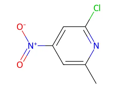 2-Chloro-6-methyl-4-nitropyridine structure