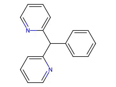 2-[Phenyl(2-pyridinyl)methyl]pyridine structure