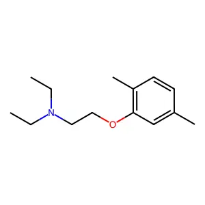 2-(2,5-二甲基苯氧基)-N,N-二乙基乙胺 structure