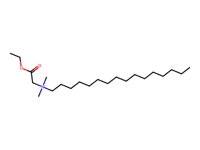 N-(2-Ethoxy-2-oxoethyl)-N,N-dimethyl-1-hexadecanaminium structure