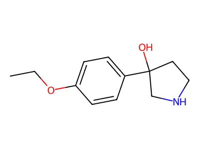 3-(4-Ethoxyphenyl)pyrrolidin-3-ol structure