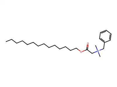 N,N-Dimethyl-N-[2-oxo-2-(tetradecyloxy)ethyl]benzenemethanaminium structure