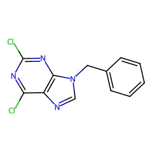 9-Benzyl-2,6-dichloro-9H-purine structure
