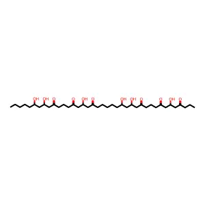 6,14,16,24,32,34-Hexahydroxynonatriacontane-4,8,12,22,26,30-hexone structure