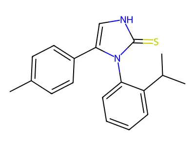 1-(2-isopropylphenyl)-5-(4-methylphenyl)-1H-imidazole-2-thiol structure