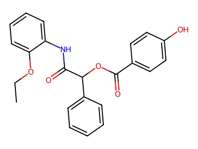 [2-(2-Ethoxyanilino)-2-oxo-1-phenylethyl] 4-hydroxybenzoate structure