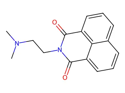 1H-Benz(de)isoquinoline-1,3(2H)-dione, 2-(2-(dimethylamino)ethyl)- structure