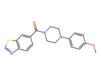 1,3-Benzothiazol-6-yl[4-(4-methoxyphenyl)piperazino]methanone structure