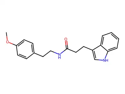 3-(1H-indol-3-yl)-N-[2-(4-methoxyphenyl)ethyl]propanamide structure
