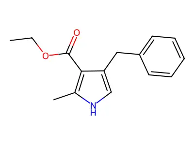 ethyl 4-benzyl-2-methyl-1H-pyrrole-3-carboxylate structure
