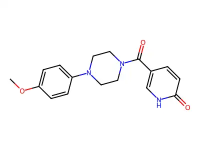5-[4-(4-Methoxyphenyl)piperazine-1-carbonyl]pyridin-2-ol structure