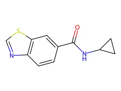 N-Cyclopropylbenzo[d]thiazole-6-carboxamide structure