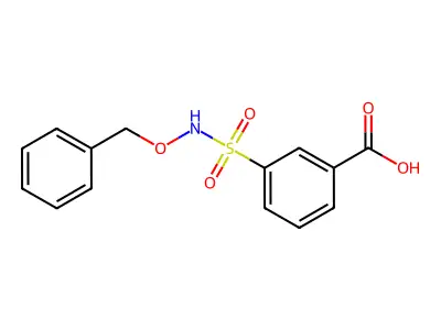 3-[(Benzyloxy)sulfamoyl]benzoic acid structure