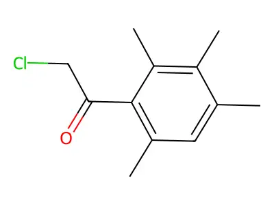 Ethanone, 2-chloro-1-(2,3,4,6-tetramethylphenyl)- structure