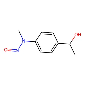 alpha-Methyl-p-(methylnitrosoamino)benzyl alcohol structure