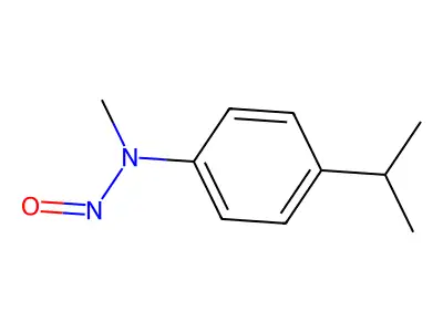 Benzenamine, N-methyl-4-(1-methylethyl)-N-nitroso- structure