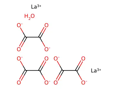 草酸镧 structure