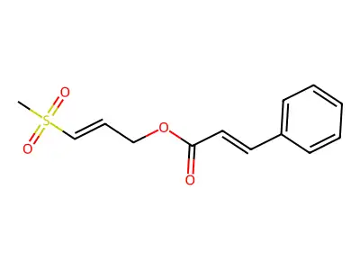 Methylsulfonylallylcinnamat structure