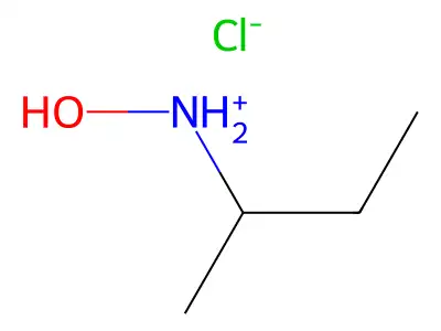 Butan-2-yl(hydroxy)azanium chloride structure