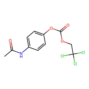 Carbonic acid, 2,2,2-trichloroethyl ester, ester with 4'-hydroxyacetanilide structure