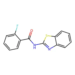 N-(1,3-Benzothiazol-2-YL)-2-fluorobenzamide structure