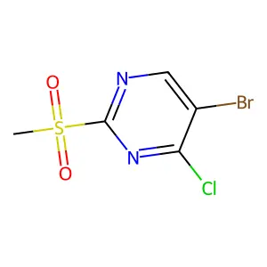 5-Bromo-4-chloro-2-(methylsulfonyl)pyrimidine structure