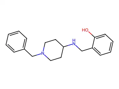 2-(((1-Benzylpiperidin-4-yl)amino)methyl)phenol structure