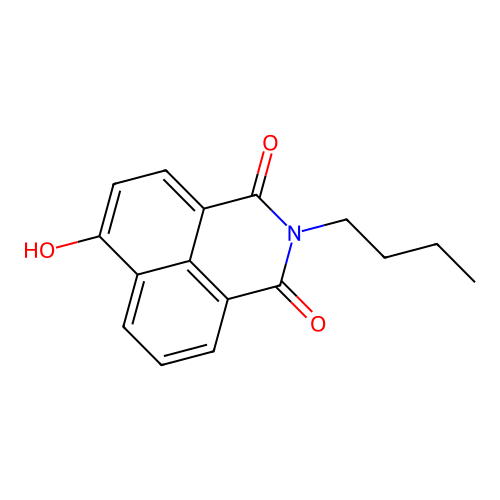 2-butyl-6-hydroxy-1H-benzo[de]isoquinoline-1,3(2H)-dione structure