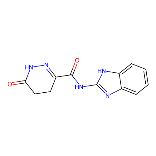 N-(1H-benzimidazol-2-yl)-6-oxo-4,5-dihydro-1H-pyridazine-3-carboxamide structure