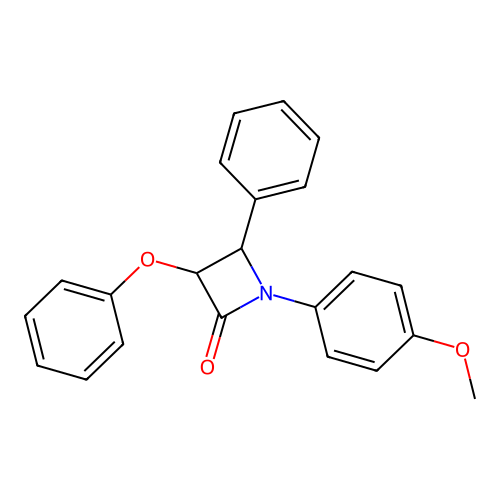 2-Azetidinone, 1-(4-methoxyphenyl)-3-phenoxy-4-phenyl- structure