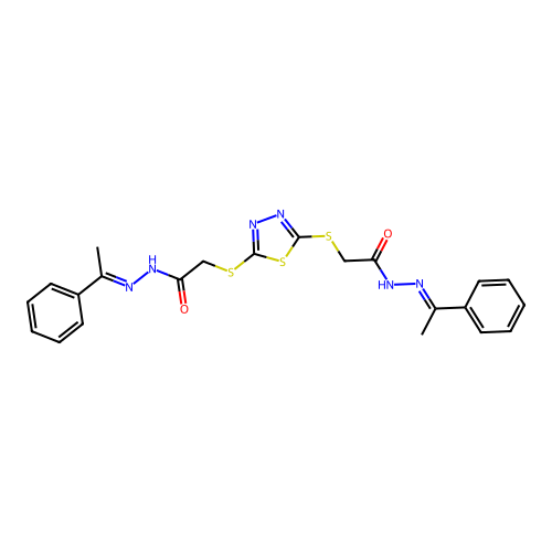 C22H22N6O2S3 structure