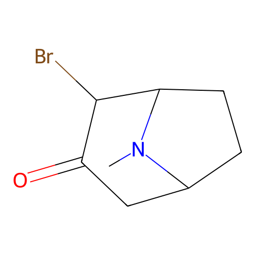 4-Bromo-8-methyl-8-azabicyclo[3.2.1]octan-3-one structure