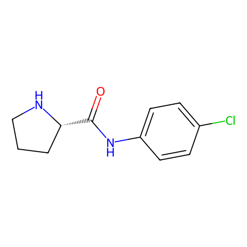 (2S)-N-(4-chlorophenyl)pyrrolidine-2-carboxamide structure