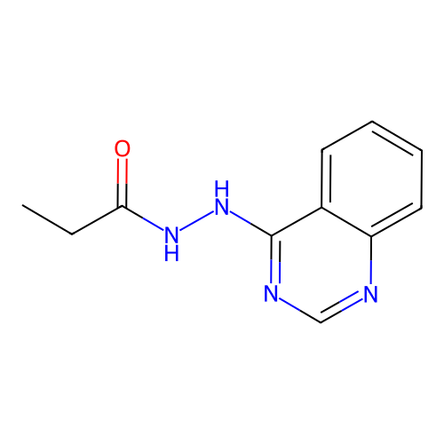 N'-quinazolin-4-ylpropanehydrazide structure