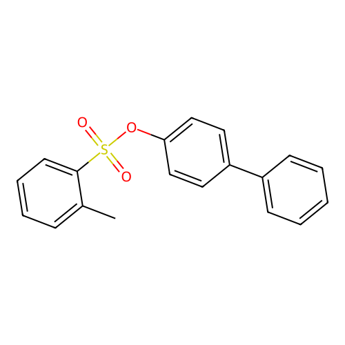 (4-Phenylphenyl) 2-methylbenzenesulfonate structure