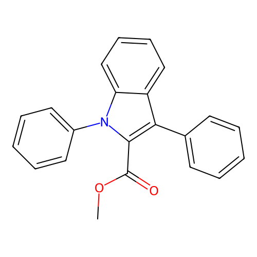 Methyl 1,3-diphenylindole-2-carboxylate structure