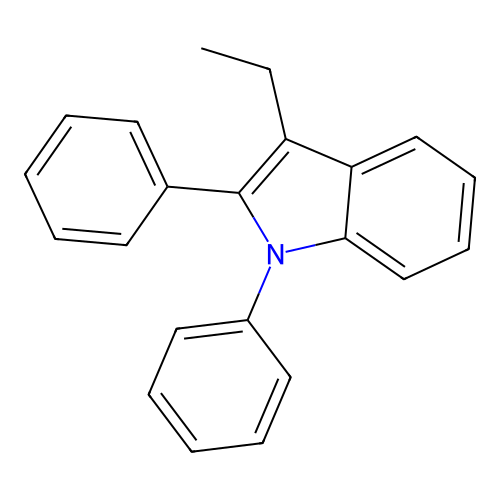 3-Ethyl-1,2-diphenylindole structure