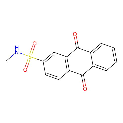 N-methyl-9,10-dioxoanthracene-2-sulfonamide structure