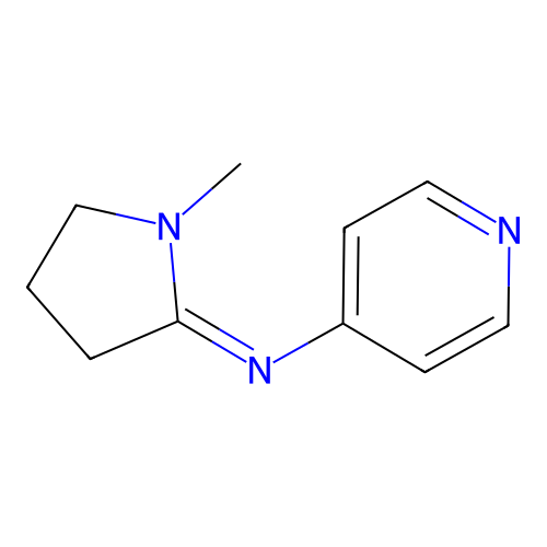 N-(1-methyl-2-pyrrolidinylidene)-N-(4-pyridinyl)amine structure